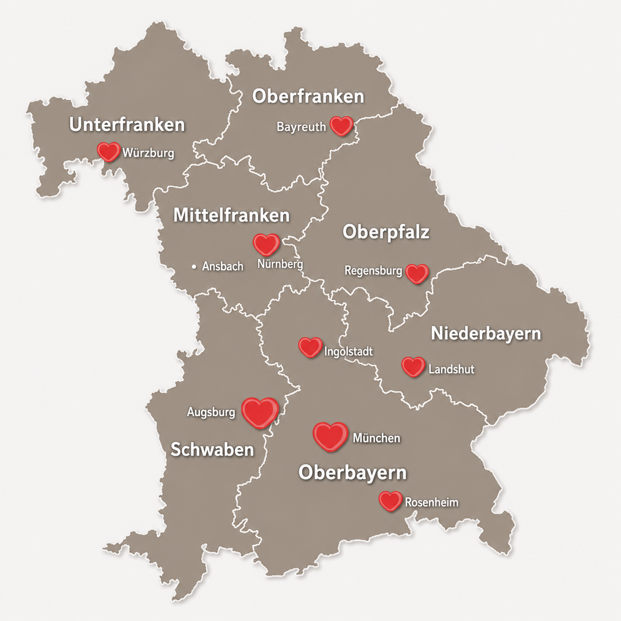 Standortkarte Bayern